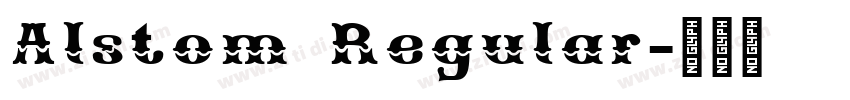 Alstom Regular字体转换